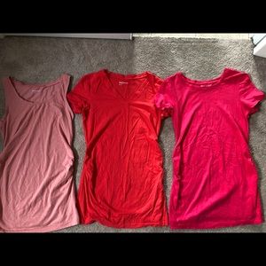 Maternity Tops- 1 tank top, 2 short sleeve shirts